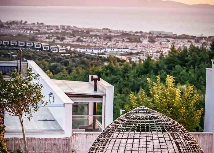 Mit Panorama-meerblick 20m Privatpool Villa Kuşadası